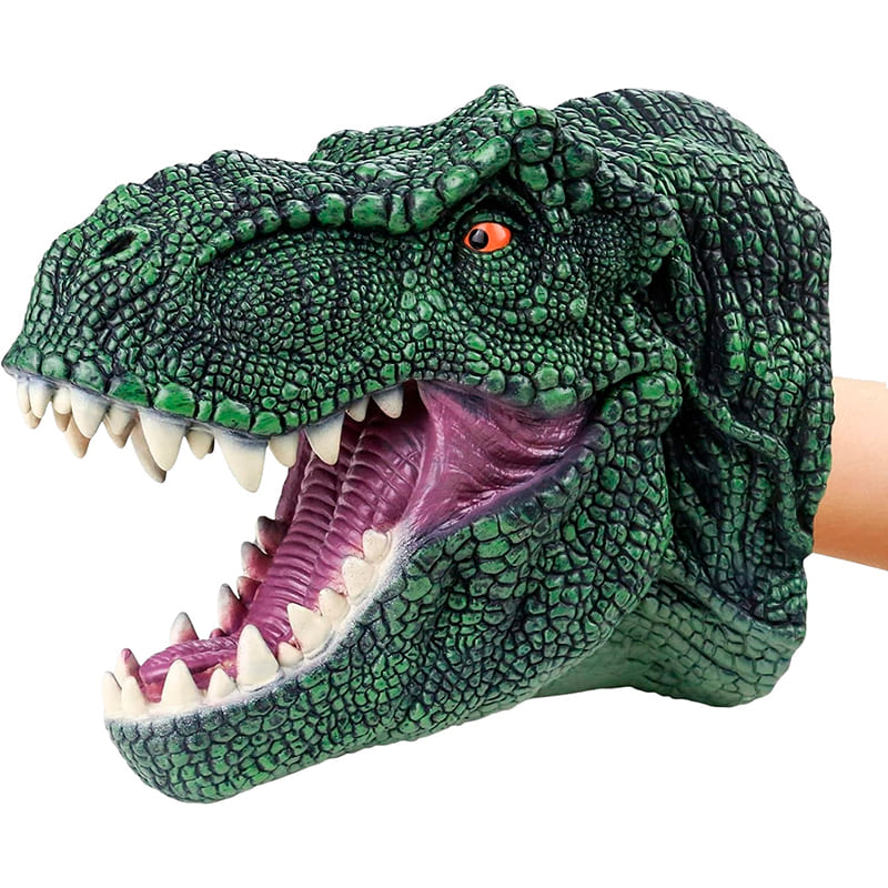 Іграшка-рукавичка SAME TOY Тиранозавр Dark Green (X311UT-1) Додатково Реалістичний дизайн; рухома паща, що відкривається; Широкий отвір для руки; Розвиває фантазію, емоції, мову та моторику
