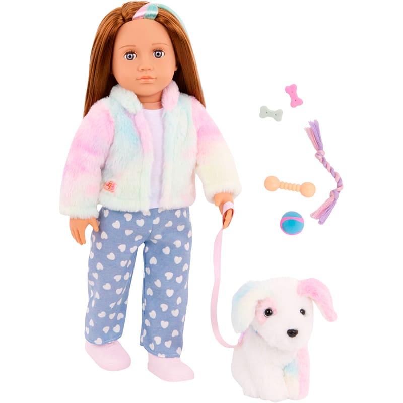 Кукла OUR GENERATION Скайлар со щенком Боу и аксессуарами 46 см (BD31538Z)