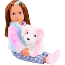 Кукла OUR GENERATION Скайлар со щенком Боу и аксессуарами 46 см (BD31538Z)