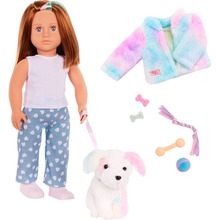 Кукла OUR GENERATION Скайлар со щенком Боу и аксессуарами 46 см (BD31538Z)