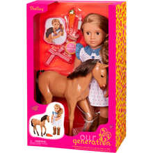 Кукла OUR GENERATION Шелли с жеребенком Аппалуза и аксессуарами 46 см (BD31447Z)