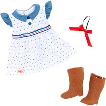 Кукла OUR GENERATION Шелли с жеребенком Аппалуза и аксессуарами 46 см (BD31447Z)