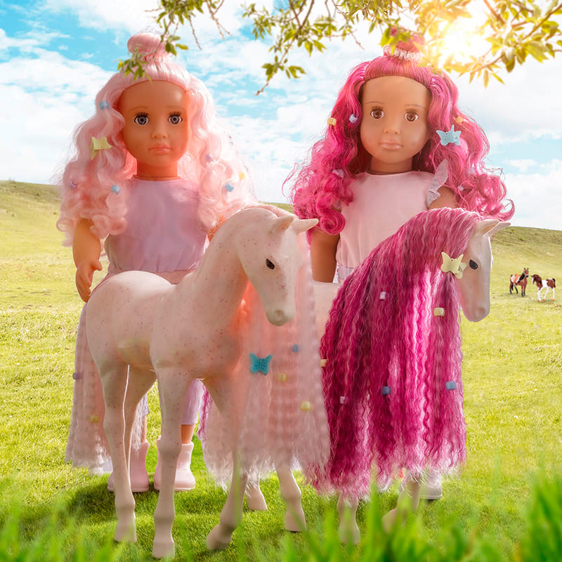 Изображение Кукла OUR GENERATION Элара с жеребенком Люмина и аксессуарами 46 см (BD31493Z)