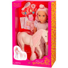 Кукла OUR GENERATION Элара с жеребенком Люмина и аксессуарами 46 см (BD31493Z)
