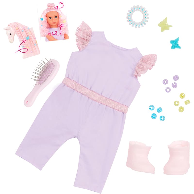 Кукла OUR GENERATION Элара с жеребенком Люмина и аксессуарами 46 см (BD31493Z) Для кого для девочек