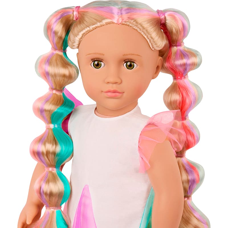 Фото Кукла OUR GENERATION Тесси c растущими разноцветными волосами 46 см (BD31564Z)