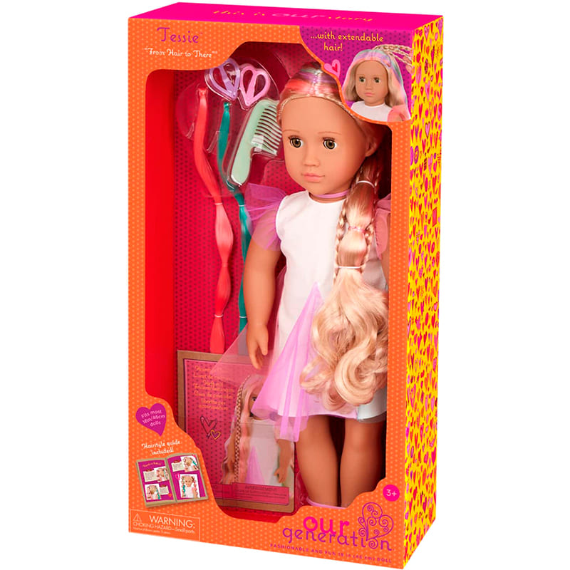 Фото 15 Кукла OUR GENERATION Тесси c растущими разноцветными волосами 46 см (BD31564Z)