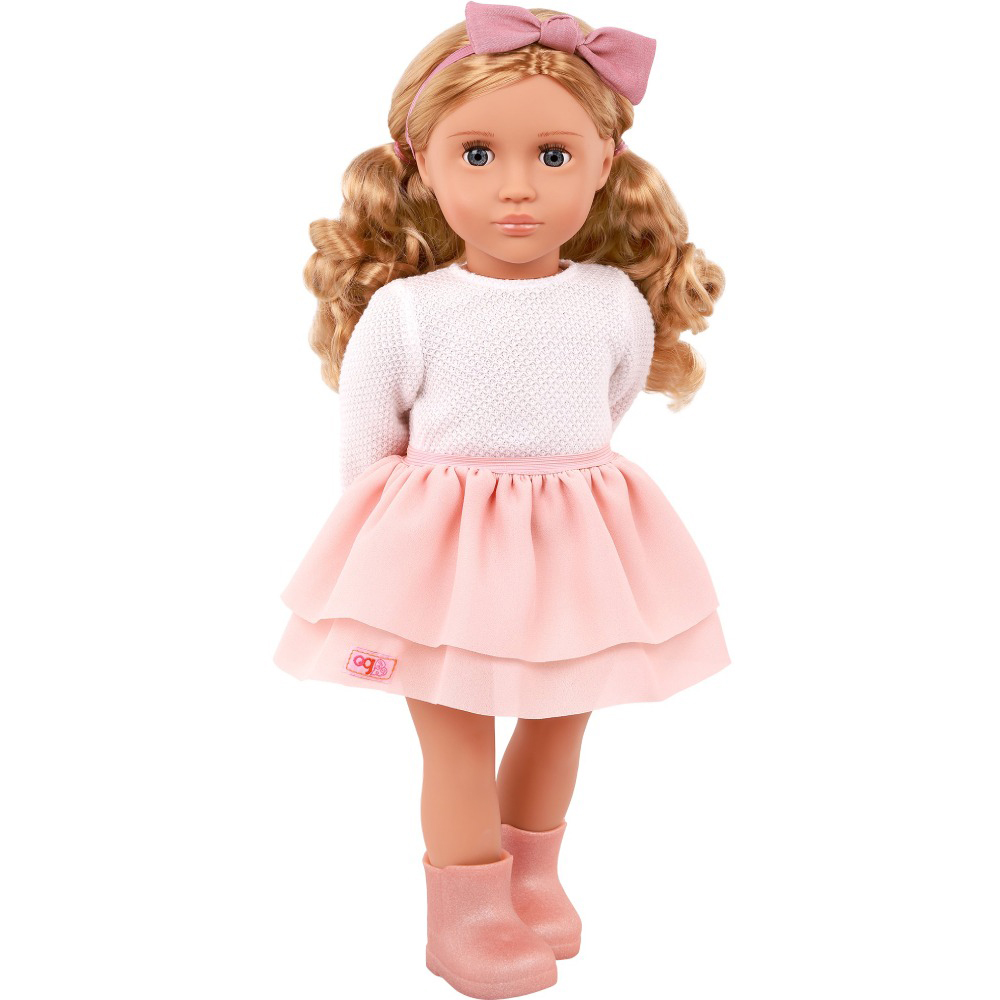 Лялька OUR GENERATION Еффі в рожевій спідниці з воланами (BD31521Z) Комплектація  З взуттям, З одягом