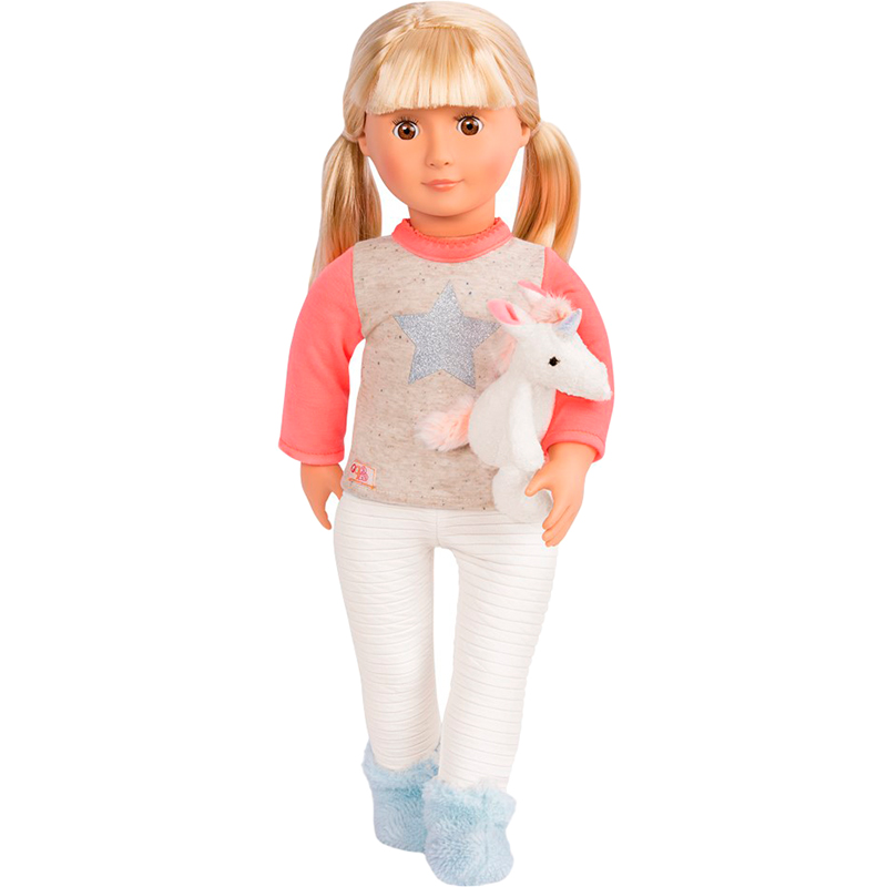 Набір одягу для ляльок OUR GENERATION Піжама з іграшкою Єдинорога 5 пр. (BD30311Z) Додатково Підходить для ляльок Our Generation 46 см