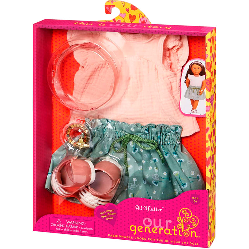 Набір одягу для ляльок OUR GENERATION З спідницею для прогулянки 6 пр. (BD30496Z) Для кого для дівчаток