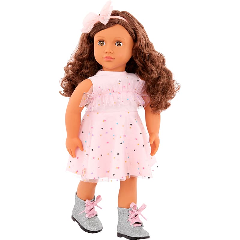 Набор одежды для кукол OUR GENERATION Платье с сапогами 4 пр (BD30535Z) Дополнительно Подходит для кукол Our Generation 46 см