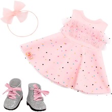 Набор одежды для кукол OUR GENERATION Платье с сапогами 4 пр (BD30535Z)