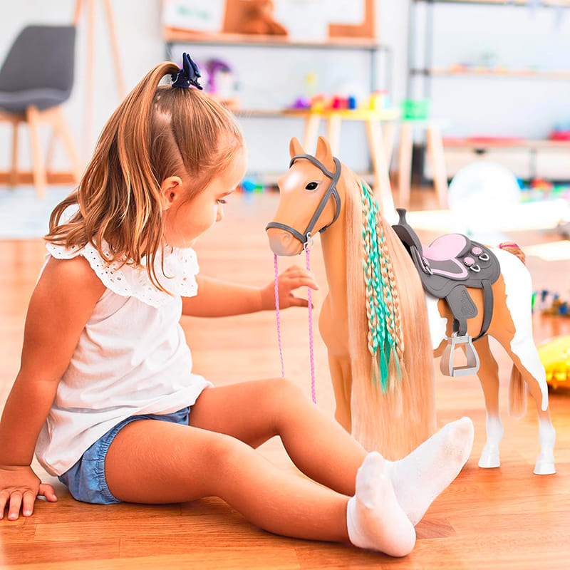 Изображение Игровая фигура OUR GENERATION Лошадь с длинной гривой 50 см (BD38030Z)