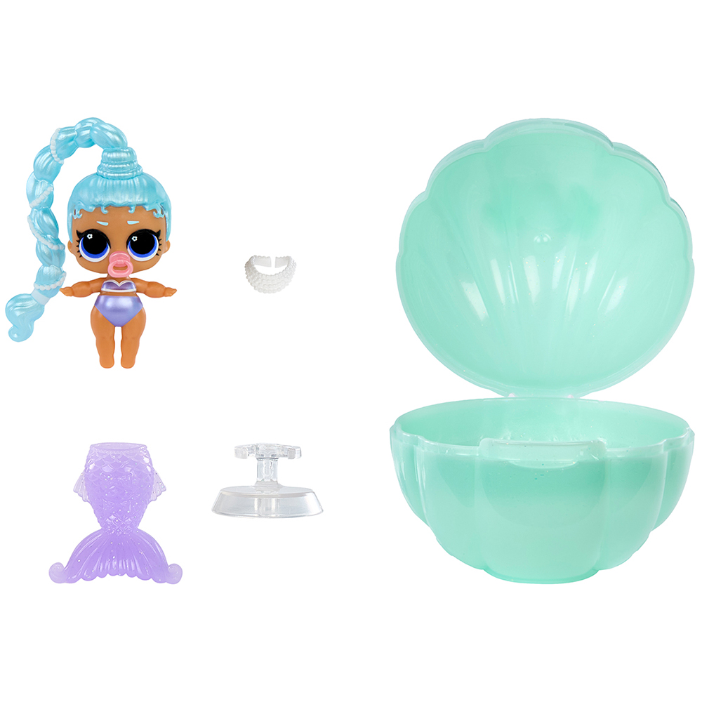 Игровой набор с куклой L.O.L. SURPRISE! Милые русалочки-сестрички (598787) Комплектация  1 кукла-сестренка, аксессуар, 1 хвост, 1 клипса, 1 шарик, инструкция