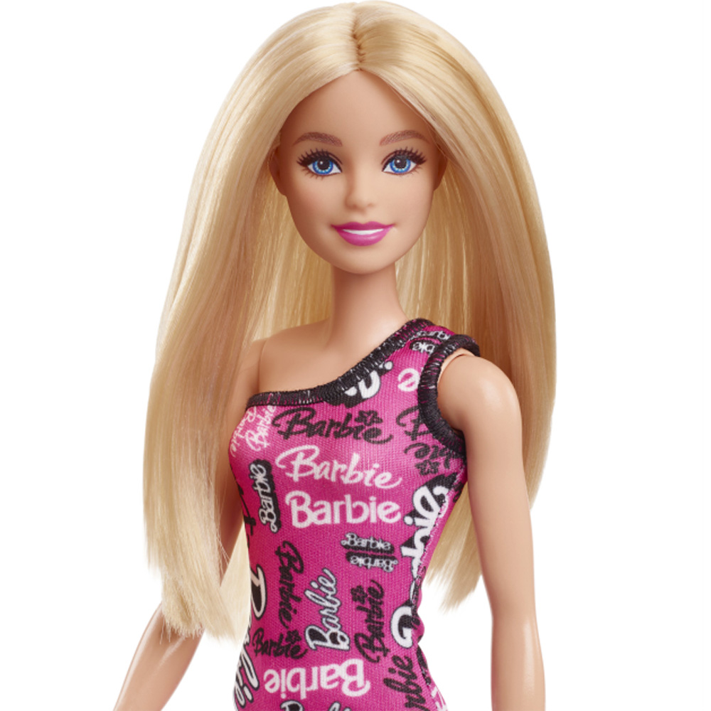Лялька BARBIE Супер стиль Блондинка у брендованій сукні (HRH07) Тип ляльки