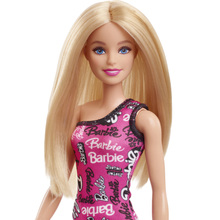 Лялька BARBIE Супер стиль Блондинка у брендованій сукні (HRH07)
