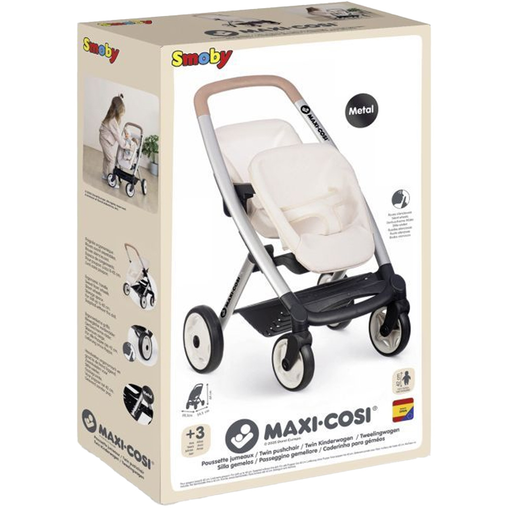 Коляска для ляльки SMOBY Maxi-Cosi Ivory (7600253222) Додатково для двійнят