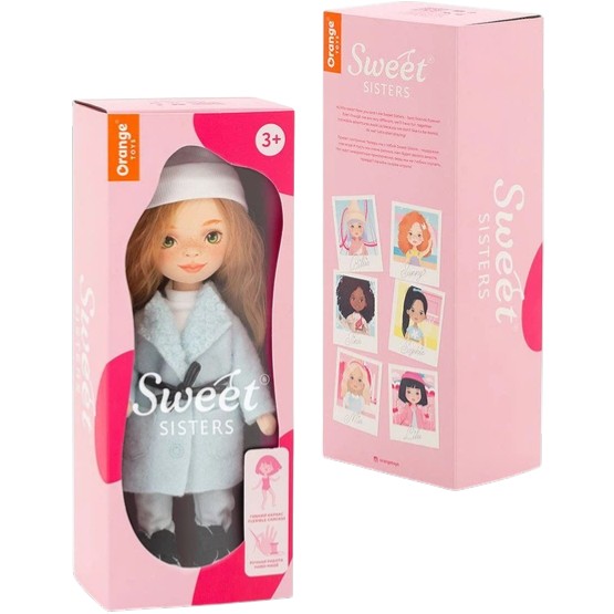 Зовнішній вигляд Лялька ORANGE КЕЖУАЛ Санні у м'ятному пальті (SS02-08)