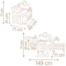 Ігровий набір SMOBY Бебі Ньорс Дитяча кімната (7600220394)