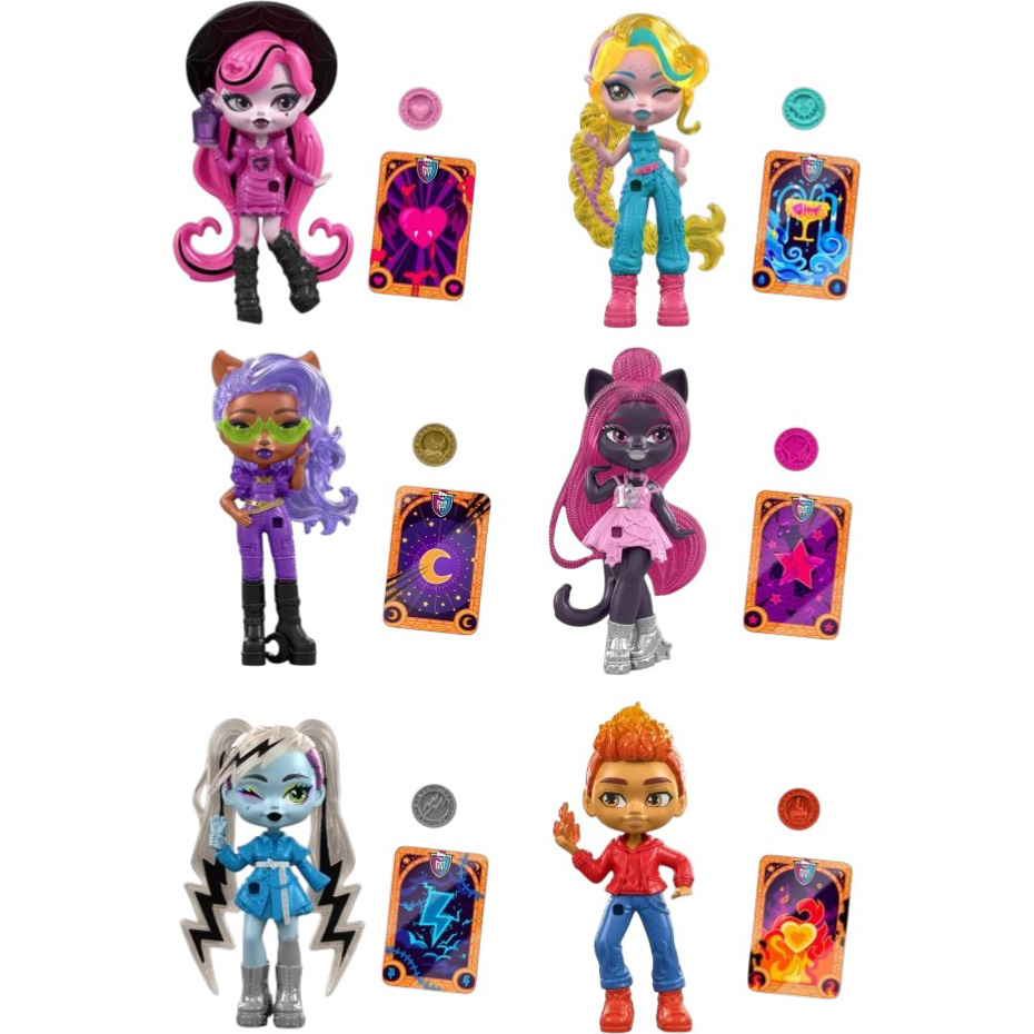 Ігровий набір-сюрприз MONSTER HIGH Зілля прояви Кришталева куля (JCX99) Комплектація  лялька, амулет, карта Таро з монстро-зодіаком