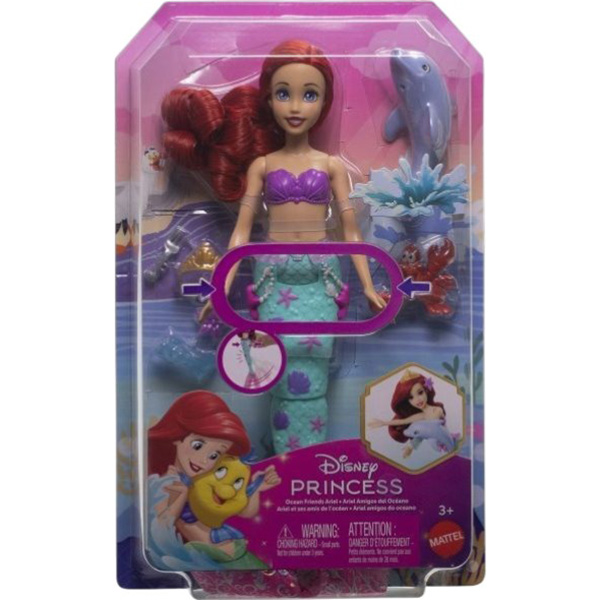 Кукла DISNEY PRINCESS Подводные приключения Ариэль (JFC39) Для кого для девочек