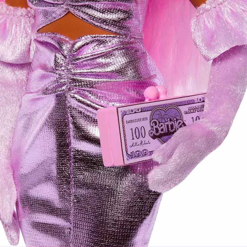 Кукла BARBIE Deluxe style Barbiecore Модница в платье металлик (HYV25) Для кого для девочек