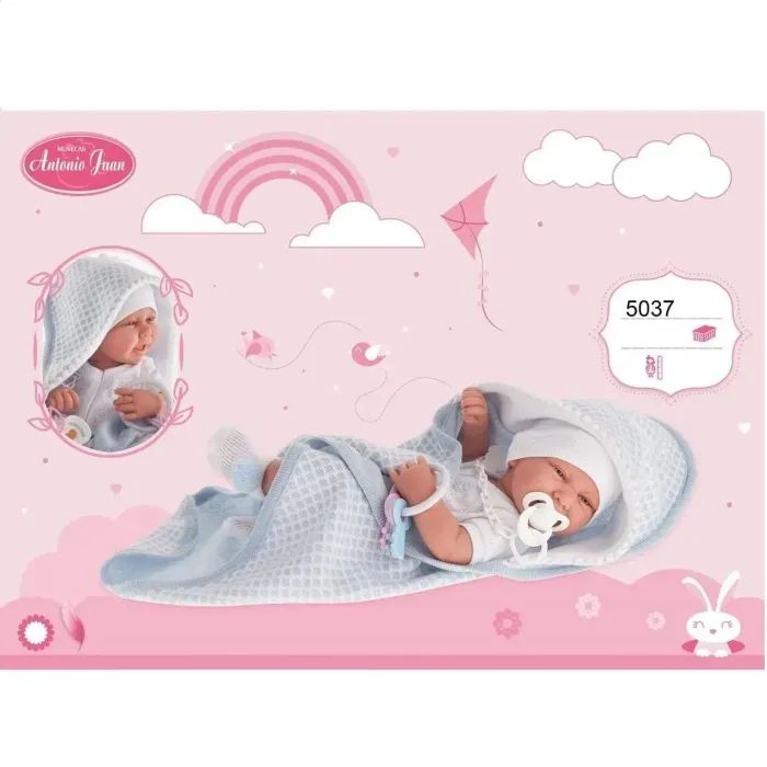 Пупс ANTONIO JUAN виниловый Карло в одеяле 42 см (5037) Тип пупсы