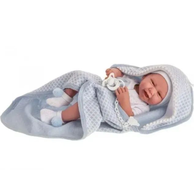 Пупс ANTONIO JUAN виниловый Карло в одеяле 42 см (5037) Комплектация  кукла, одежда, пустышка, одеяло