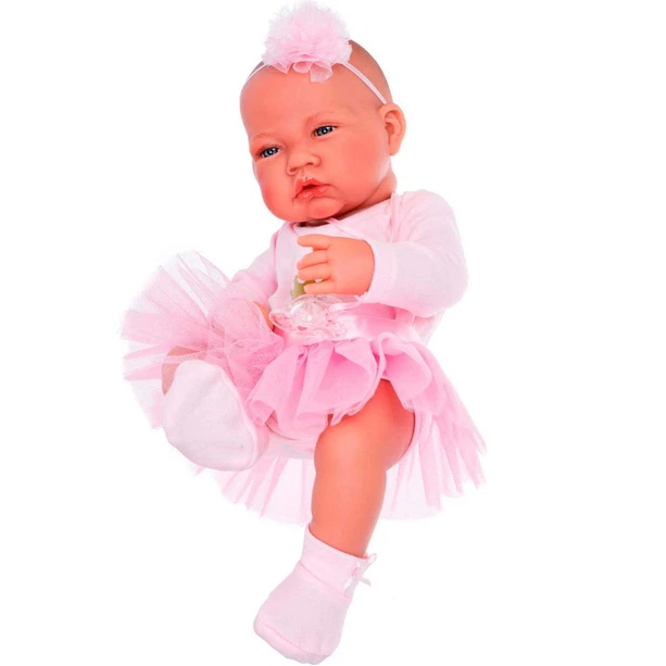 Пупс ANTONIO JUAN вініловий Насіда балерина 42 см (5085) Комплектація  лялька, одяг, пустушка