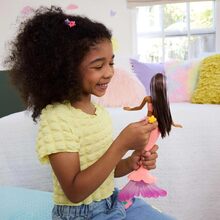 Кукла BARBIE Fantastic fashion Цветочная Магия Русалки Брюнетка (JDM73)