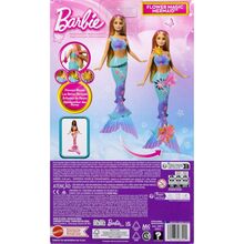 Кукла BARBIE Fantastic fashion Цветочная Магия Русалки Брюнетка (JDM73)