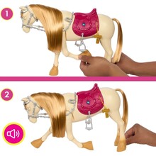 Ігровий набір BARBIE Інтерактивна конячка (HXJ42)