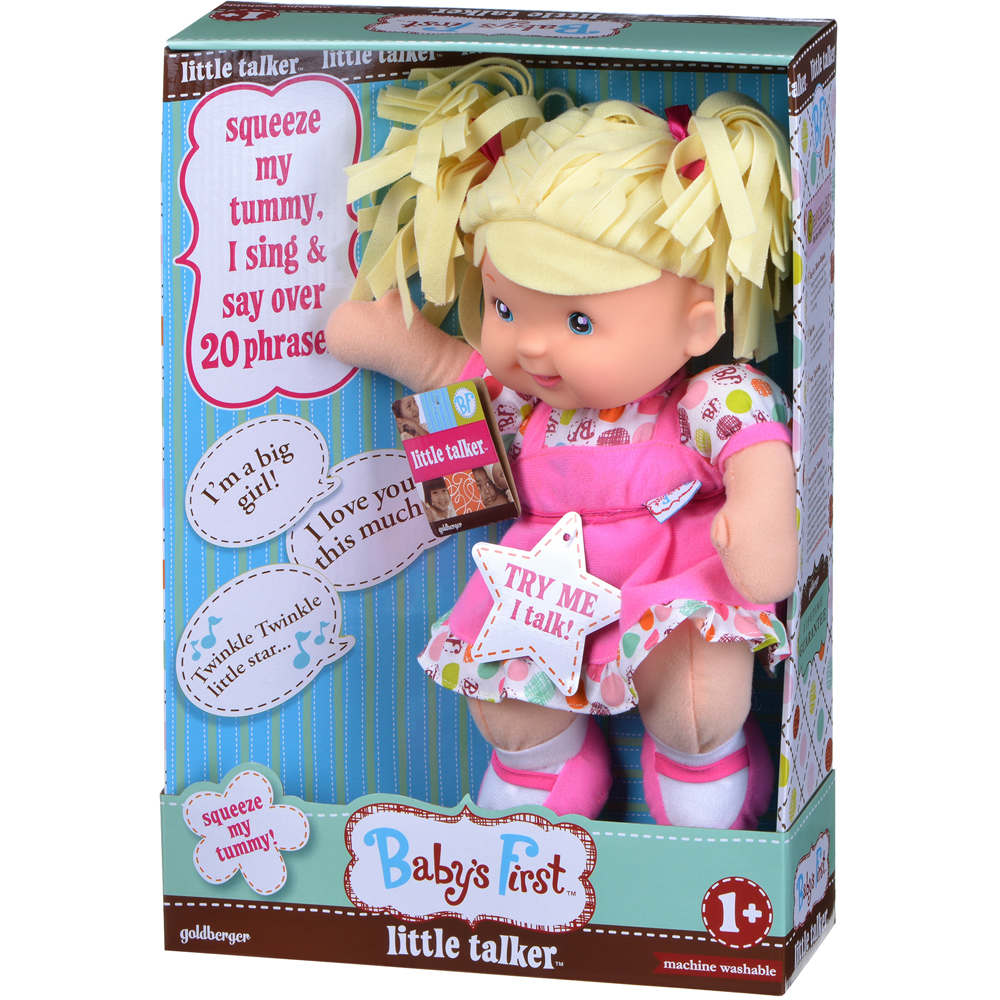 Кукла Baby’s First Little Talker Учись говорить Блондинка 33 см (71230-1) Для кого для девочек