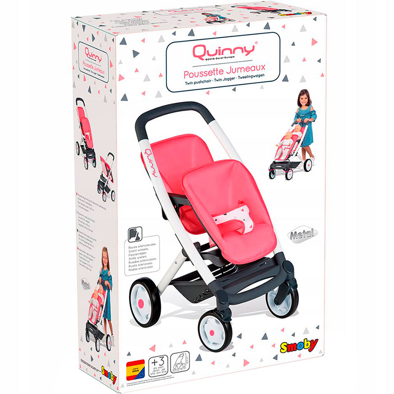 Коляска для ляльок SMOBY Maxi-Cosi&Quinny (253298) Матеріал метал