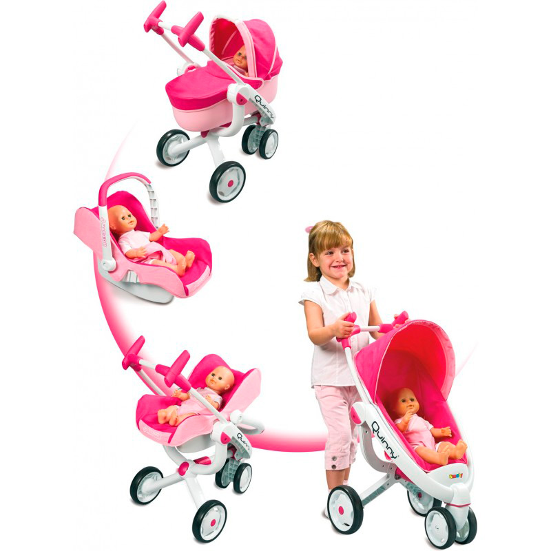 Коляска кукол SMOBY Maxi-Cosi 4 в 1 (550389) Материал металл