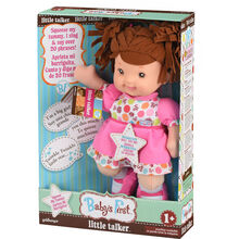 Кукла Baby’s First Little Talker Учись говорить Брюнетка 33 см (71230-2)