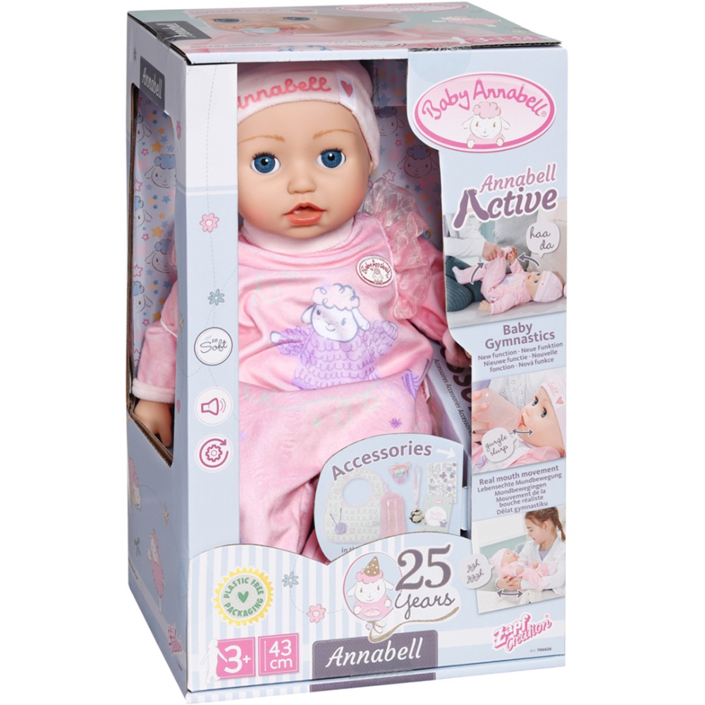 Интерактивная кукла BABY ANNABELL Моя маленькая крошка (706626) Для кого для девочек