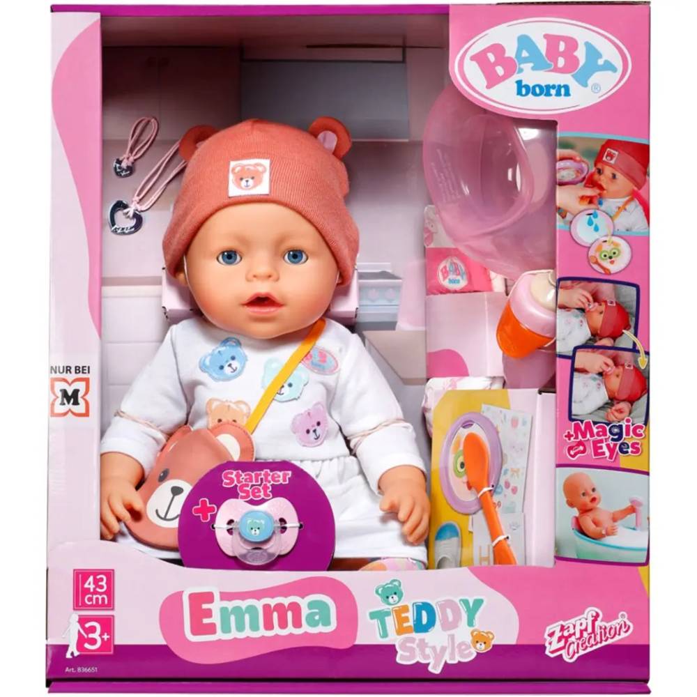 Пупс BABY BORN Емма-Тедді з аксесуарами 43 см (836651)