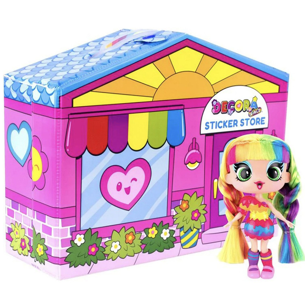 Игровой набор с куклой DECORA GIRLZ Дизайнерский магазин наклеек (D1009)