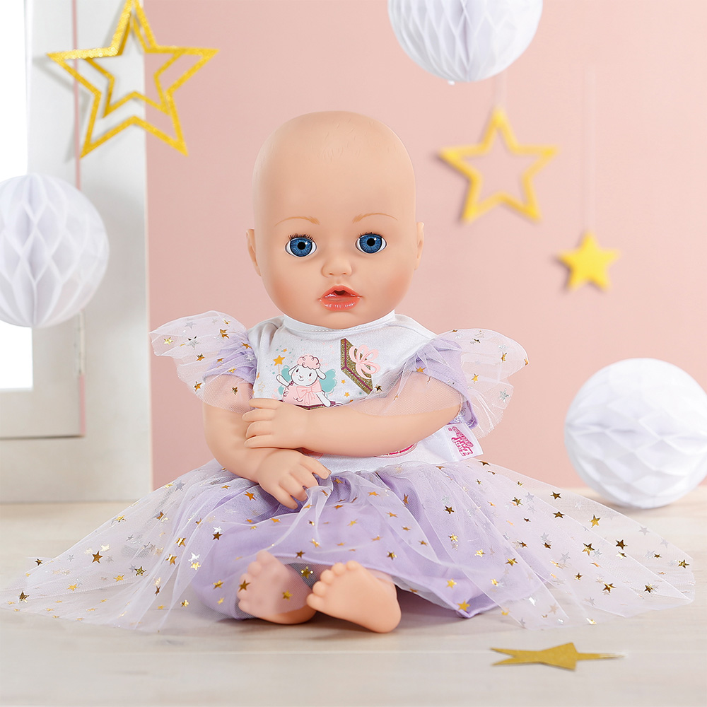 Одежда для куклы BABY BORN для BABY ANNABELL - СИРЕНЕВОЕ ПЛАТЬЕ 43 cм (710296) Для кого для девочек