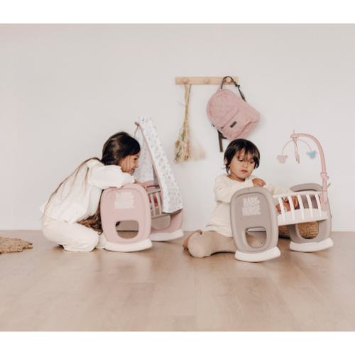 Игровой набор SMOBY Baby Nurse Колыбель с мобилем Gray/White (220372) Для кого для девочек