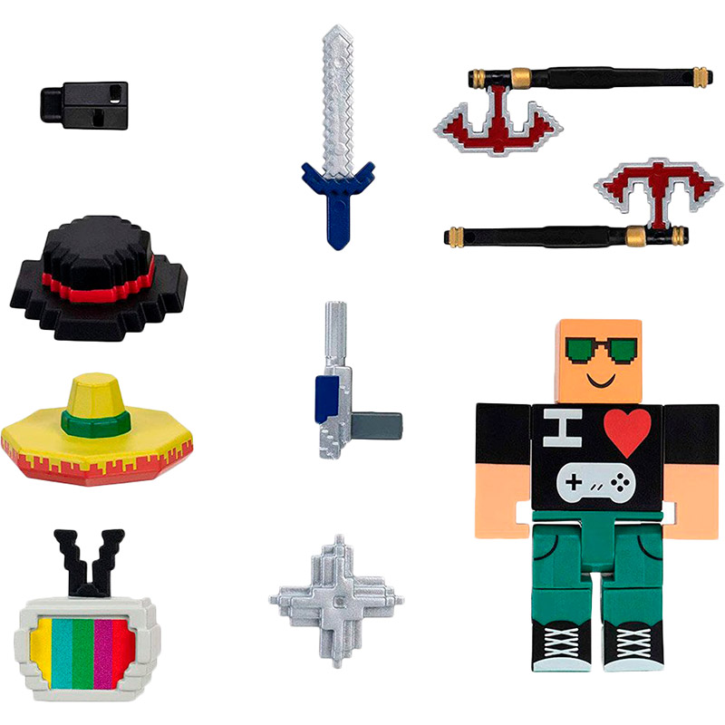 

Фигурка Jazwares Roblox Avatar Shop Retro 8-Bit Gamer (ROB0351), Ігрова колекційна фігурка Avatar Shop Retro