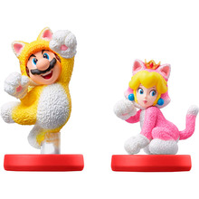 Набор фигуркор NINTENDO Amiibo Super Mario Марио-кот и Пич-кошка (45496380908)