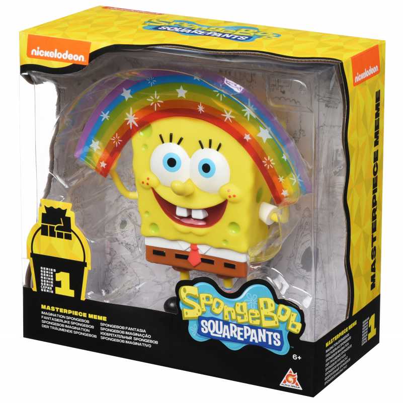 Коллекционная серия SPONGE BOB Masterpiece Memes Collection Rainbow SB (EU691001) Коллекционная серия герои мультфильмов и сказок