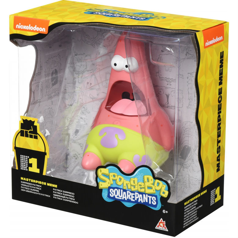 Фигурка SPONGE BOB Masterpiece Memes Collection Surprised Patrick (EU691003) Коллекционная серия герои мультфильмов и сказок