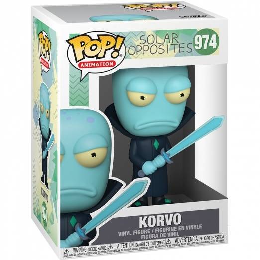 Фігурки FUNKO POP! Animation Solar Opposites Korvo 55794 (56952) (FUN25491789) Для кого універсально