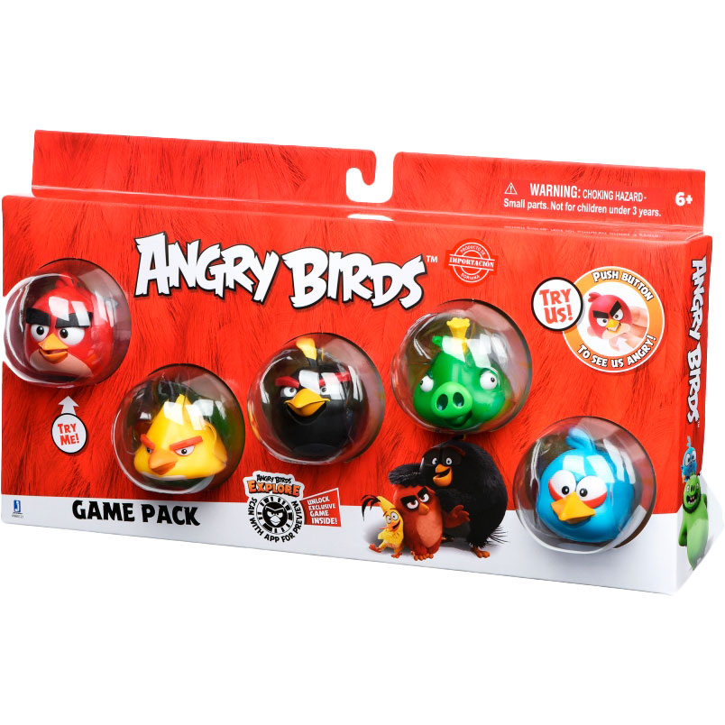 Набор фигурок JAZWARES Angry Birds Game Pack (Core Characters) (ANB0121)