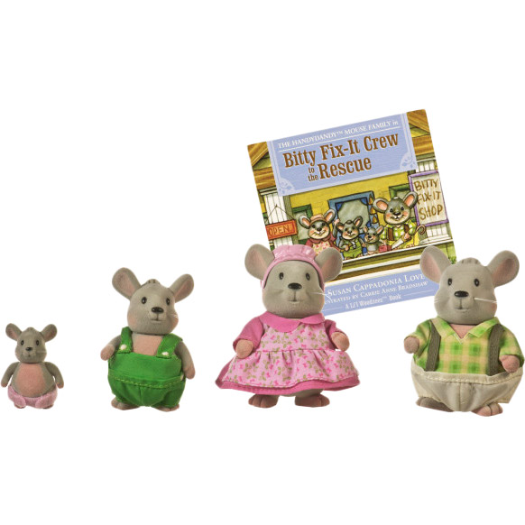 Набор фигурок LI'L WOODZEEZ Семья Мышей + Книга (6003M)