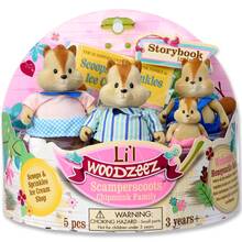 Набор фигурок Li`l Woodzeez Семья Бурундуков (6158M)