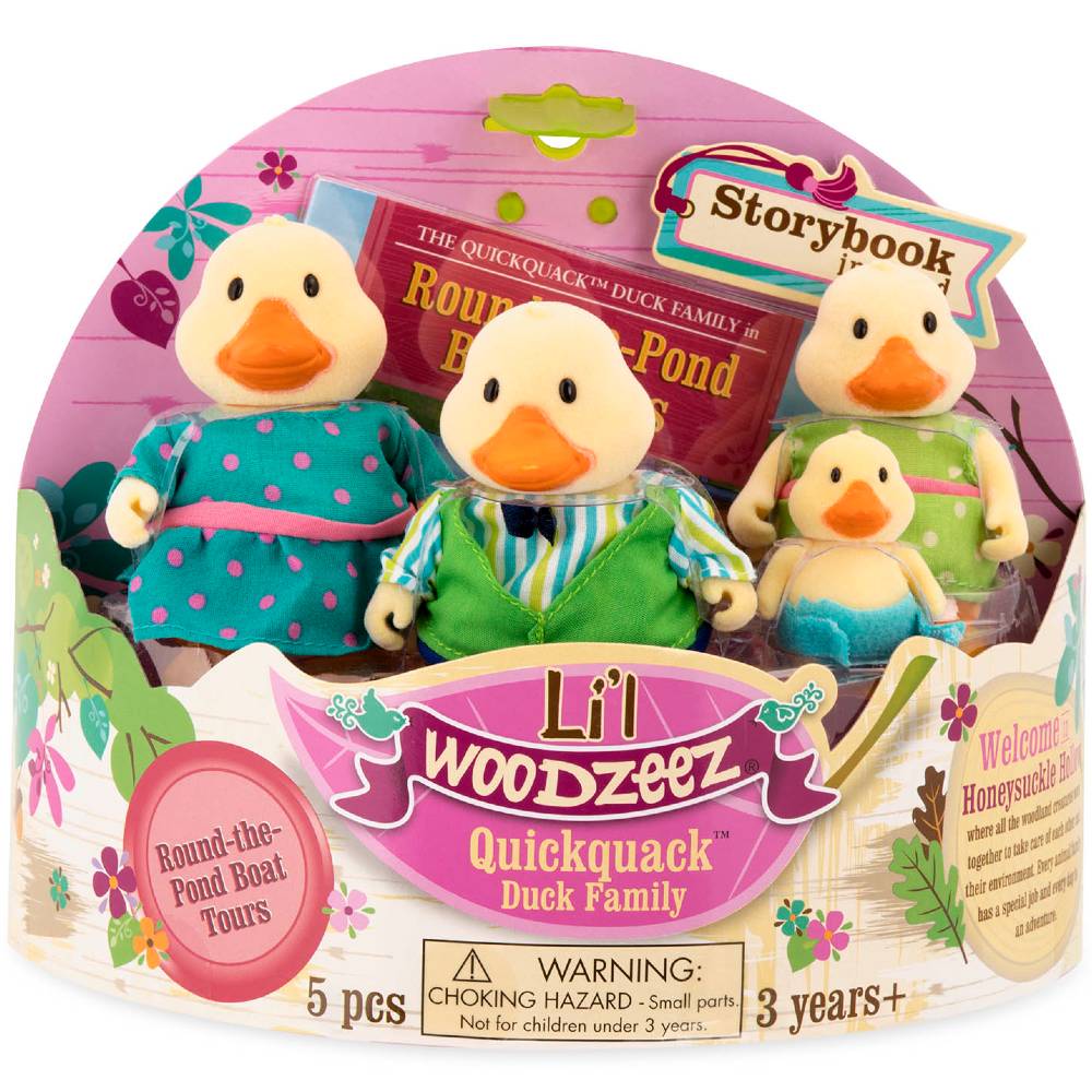 Набор фигурок LI'L WOODZEEZ Семья Уток + Книга (6259) Тип набор